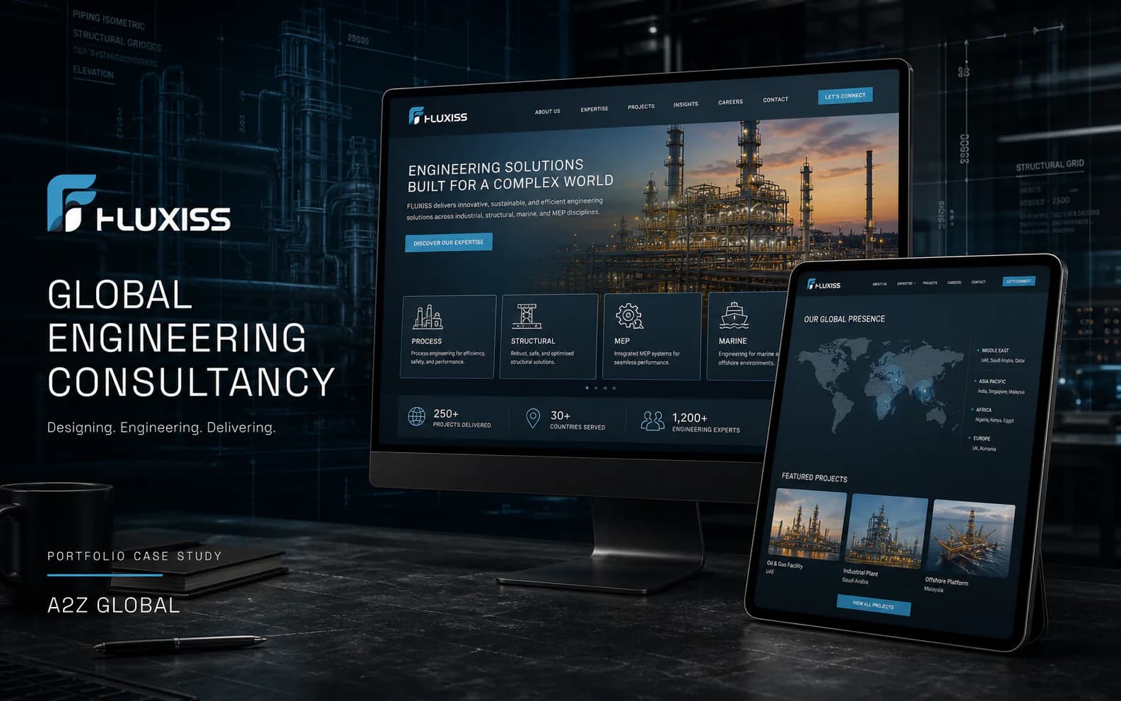 Fluxiss — Global engineering consultancy website