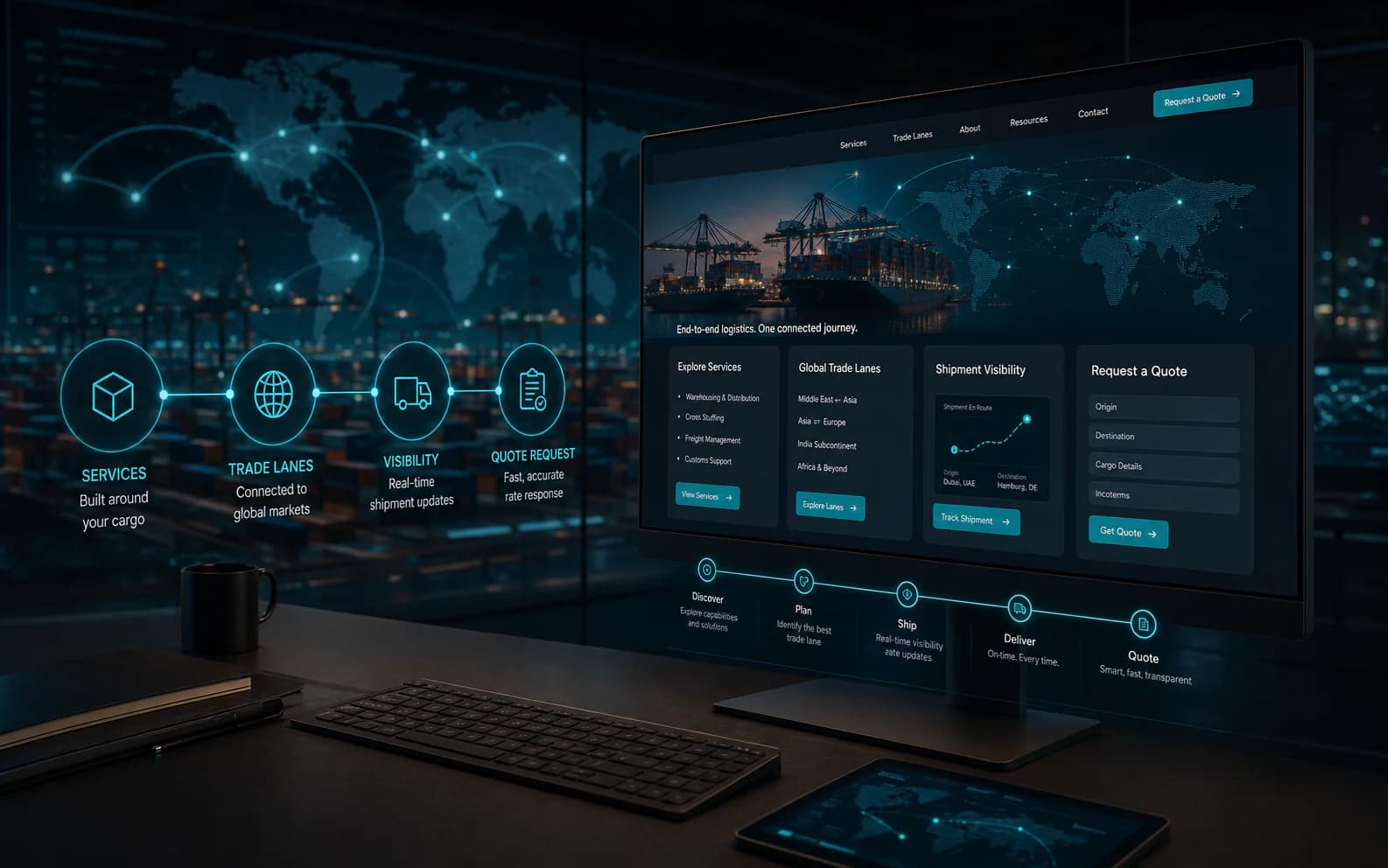 How a Logistics Website Turns Service Pages Into Quote Requests cover
